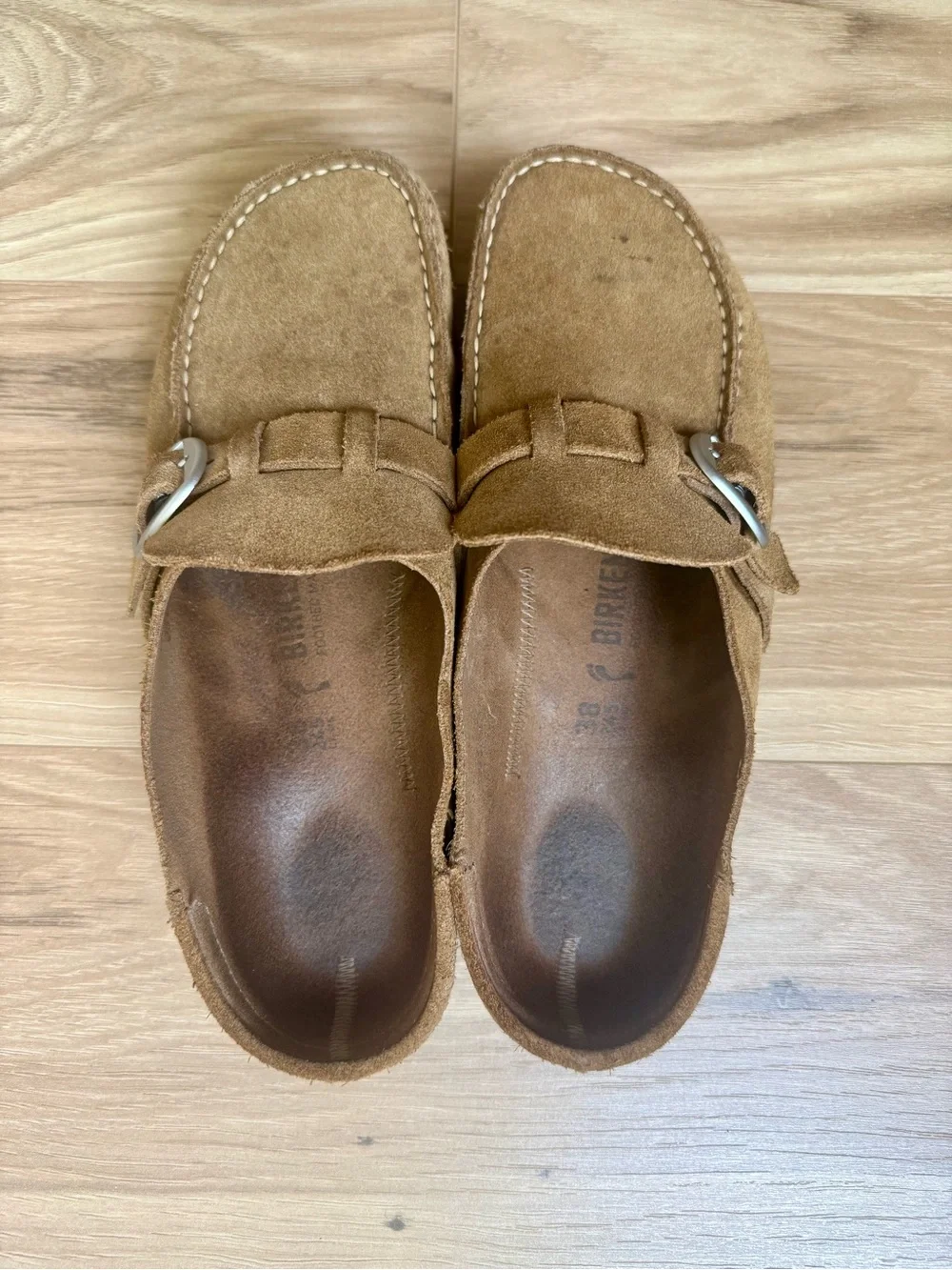 Birkenstock Buckley Suede Leather Clogs – Women’s 38